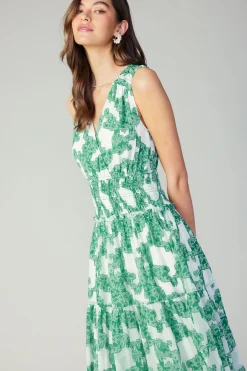 Current Air Abstract Motif Maxi Dress DEEPMINT Outlet