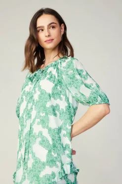 Current Air Abstract Motif Mini Dress DEEPMINT Clearance