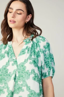 Current Air Abstract Motif Top DEEPMINT Clearance