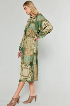 Current Air Adelaide Midi Dress OLIVEMLT New