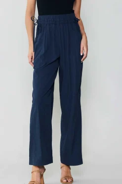 Current Air Adjustable Waist Pants NAVY Fashion