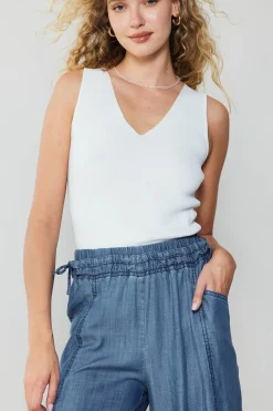 Current Air Adjustable Waist Pants CHAMBRAY Fashion