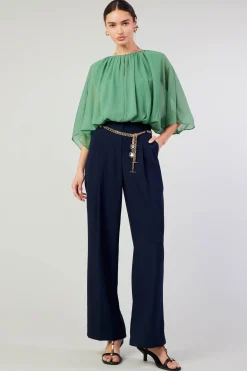 Current Air Alessia Dolman Sleeved Blouse LEAFGREEN Hot