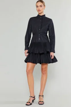 Current Air Anberlin Mini Dress BLACK Fashion