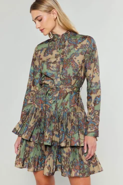 Current Air Anberlin Mini Dress TAUPEPAISLEY Online