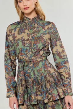 Current Air Anberlin Mini Dress TAUPEPAISLEY Online