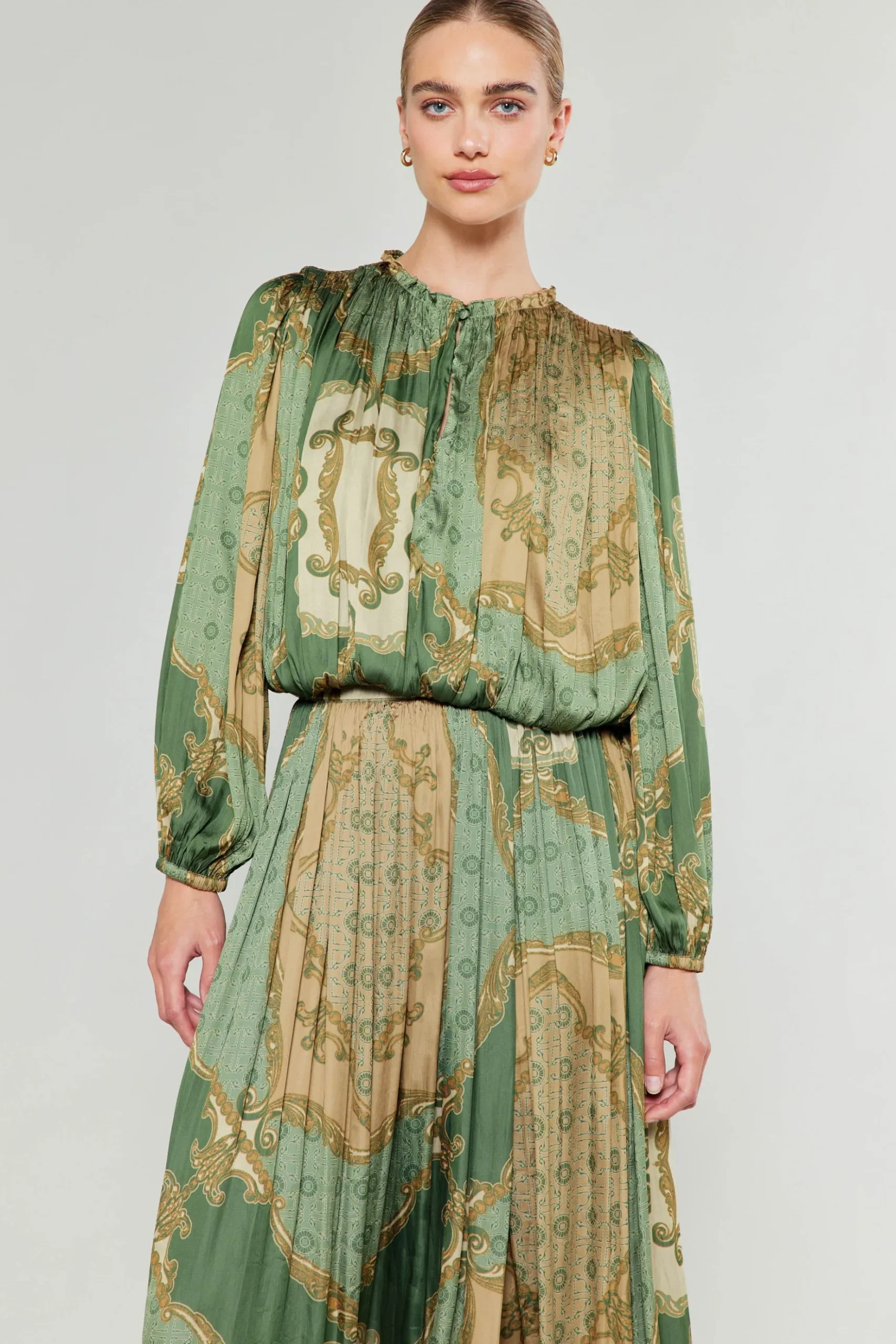 Current Air Asymmetrical Vintage Print Skirt OLIVEMLT Best