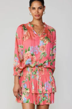 Current Air Aurelie Floral Mini Dress BRINKPINK Clearance