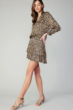 Current Air Aurelie Floral Print Mini Dress BLACKFLORAL Online
