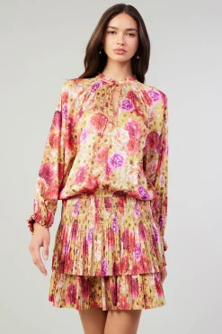 Current Air Aurelie Rose Mini Dress YELLOWREDMLT Discount