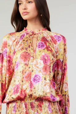 Current Air Aurelie Rose Mini Dress YELLOWREDMLT Discount