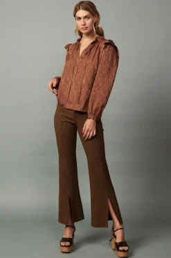 Current Air Autumn Puff Sleeve Blouse CARAMEL Discount