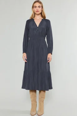 Current Air Belle Midi Dress CHARCOAL Best