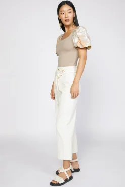 Current Air Belted Straight Leg Pant NATURAL Hot