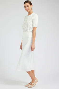 Current Air Bias Midi Skirt OFFWHITE Online