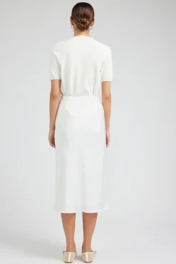 Current Air Bias Midi Skirt OFFWHITE Online
