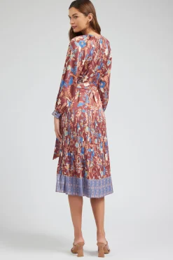 Current Air Botanical High Neck Dress CHESTNUTMLT Clearance