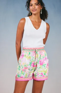 Current Air Botanical Watercolor Shorts PINKMLTFLORAL Fashion