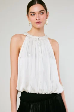 Current Air Bubble Hem Blouse CREAM Online