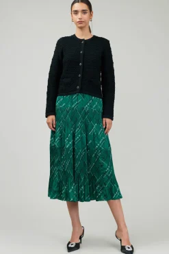 Current Air Button Up Tweed Cardigan BLACK Best