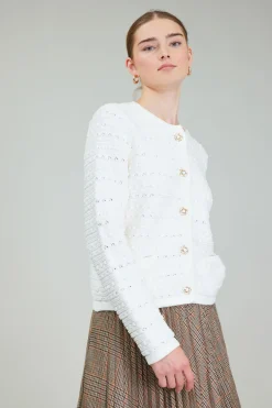 Current Air Buttonup Cardigan IVORY Discount