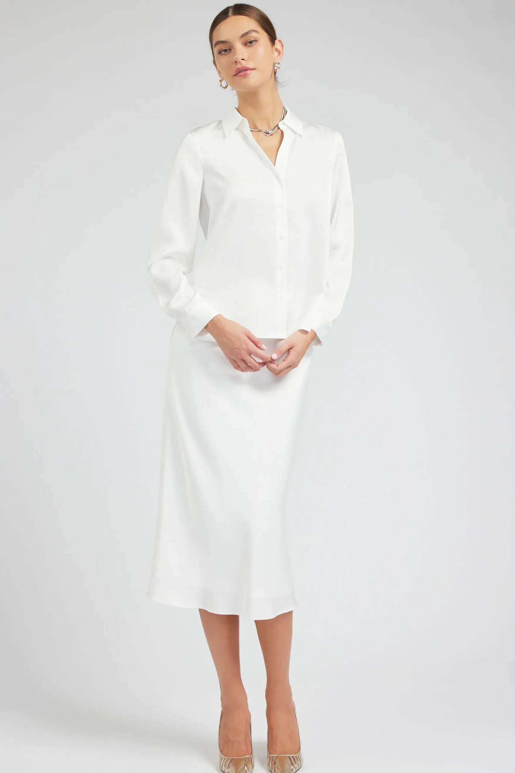 Current Air Buttonup Collared Shirt OFFWHITE Sale