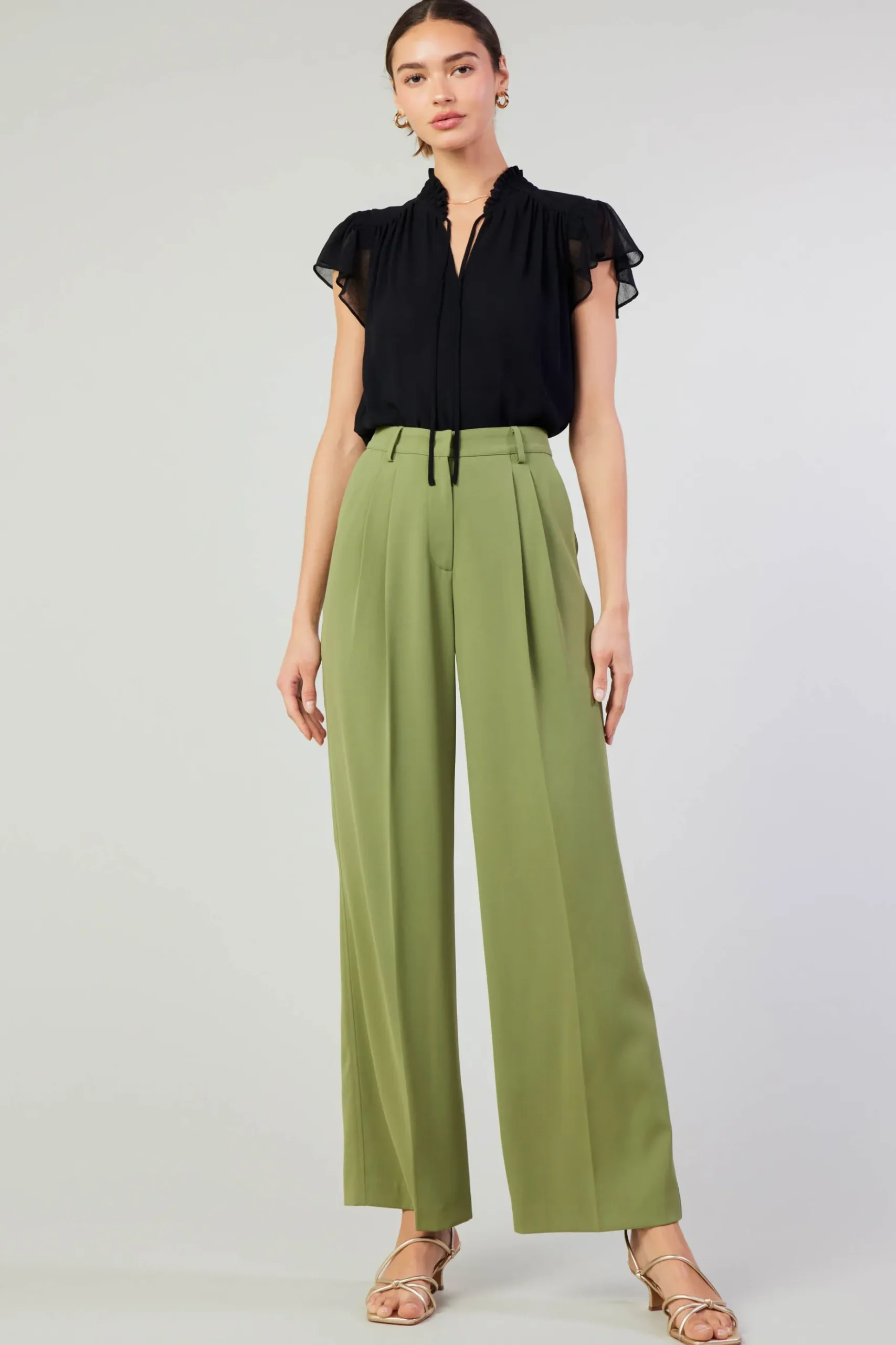 Current Air Cap Sleeve Blouse BLACK Best