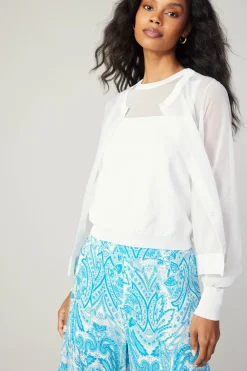 Current Air Cardigan Cami Set WHITE Discount