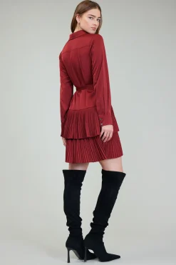 Current Air Carrera Mini Dress BURNTUMBER Discount