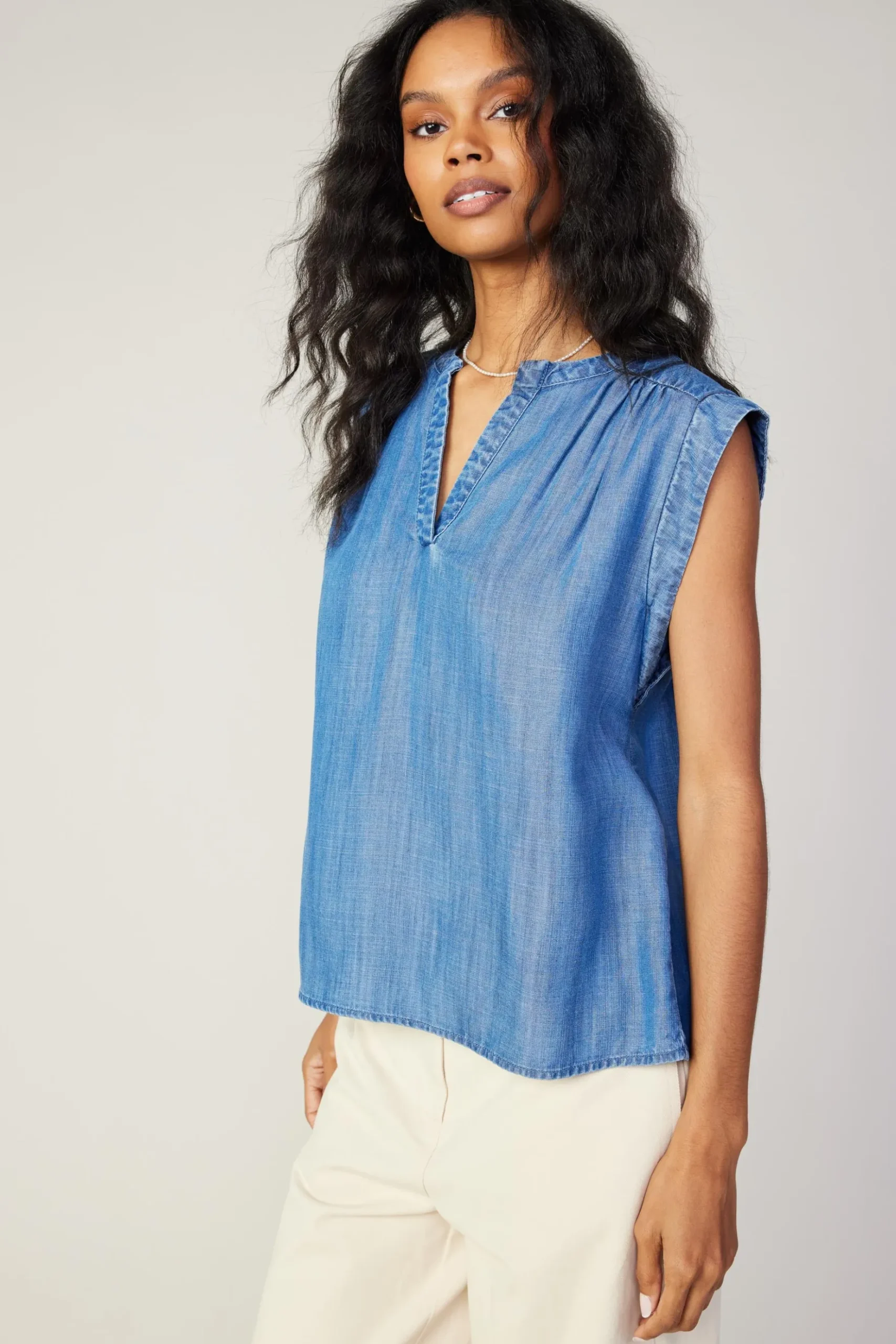 Current Air Tank Top CHAMBRAY Clearance
