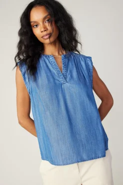Current Air Tank Top CHAMBRAY Clearance