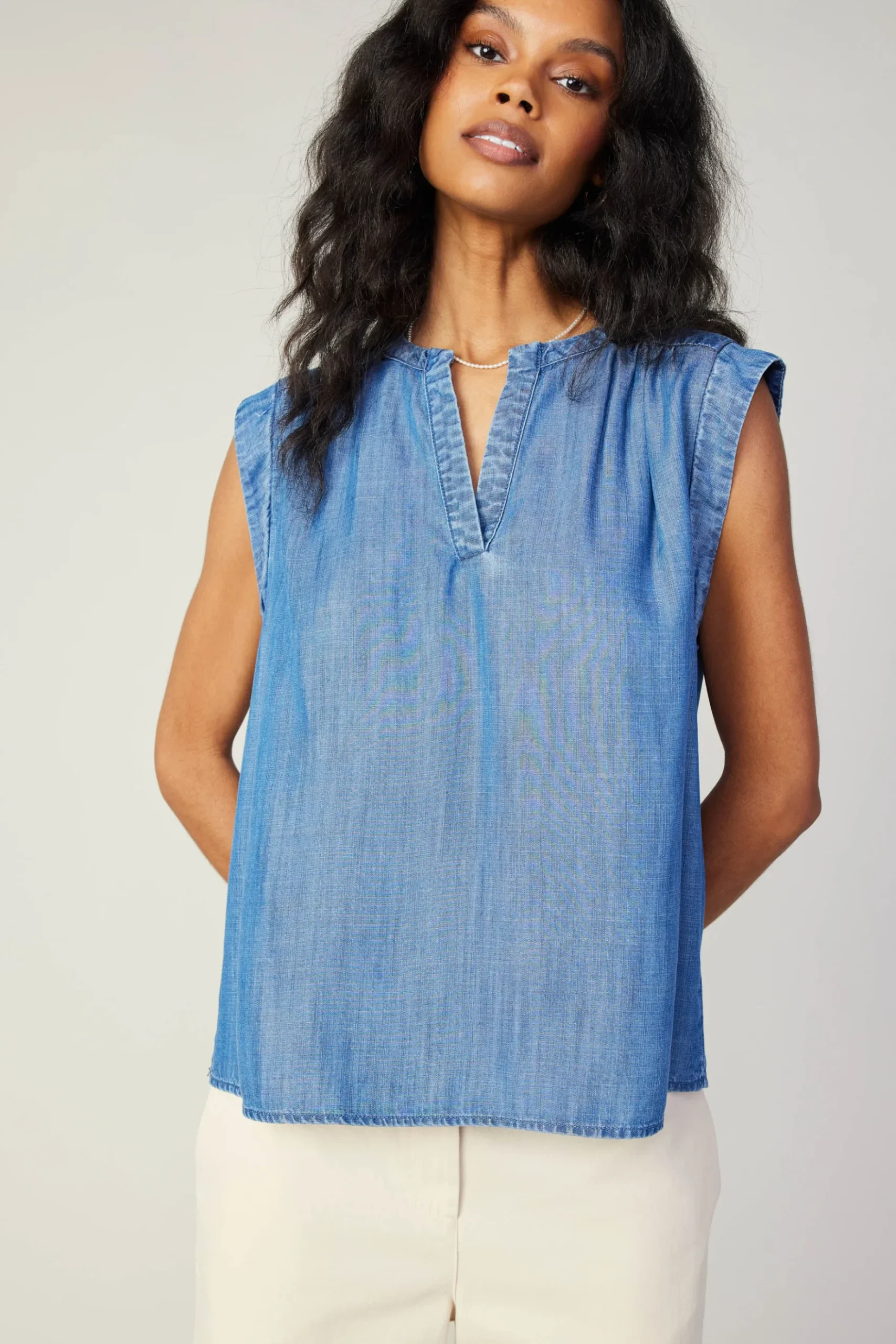 Current Air Tank Top CHAMBRAY Clearance
