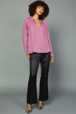 Current Air Charlotte Pleated Blouse CHATEAUROSE Online