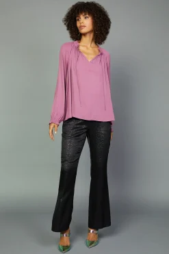 Current Air Charlotte Pleated Blouse CHATEAUROSE Online