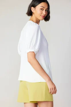 Current Air Classic V Neck Blouse WHITE Outlet