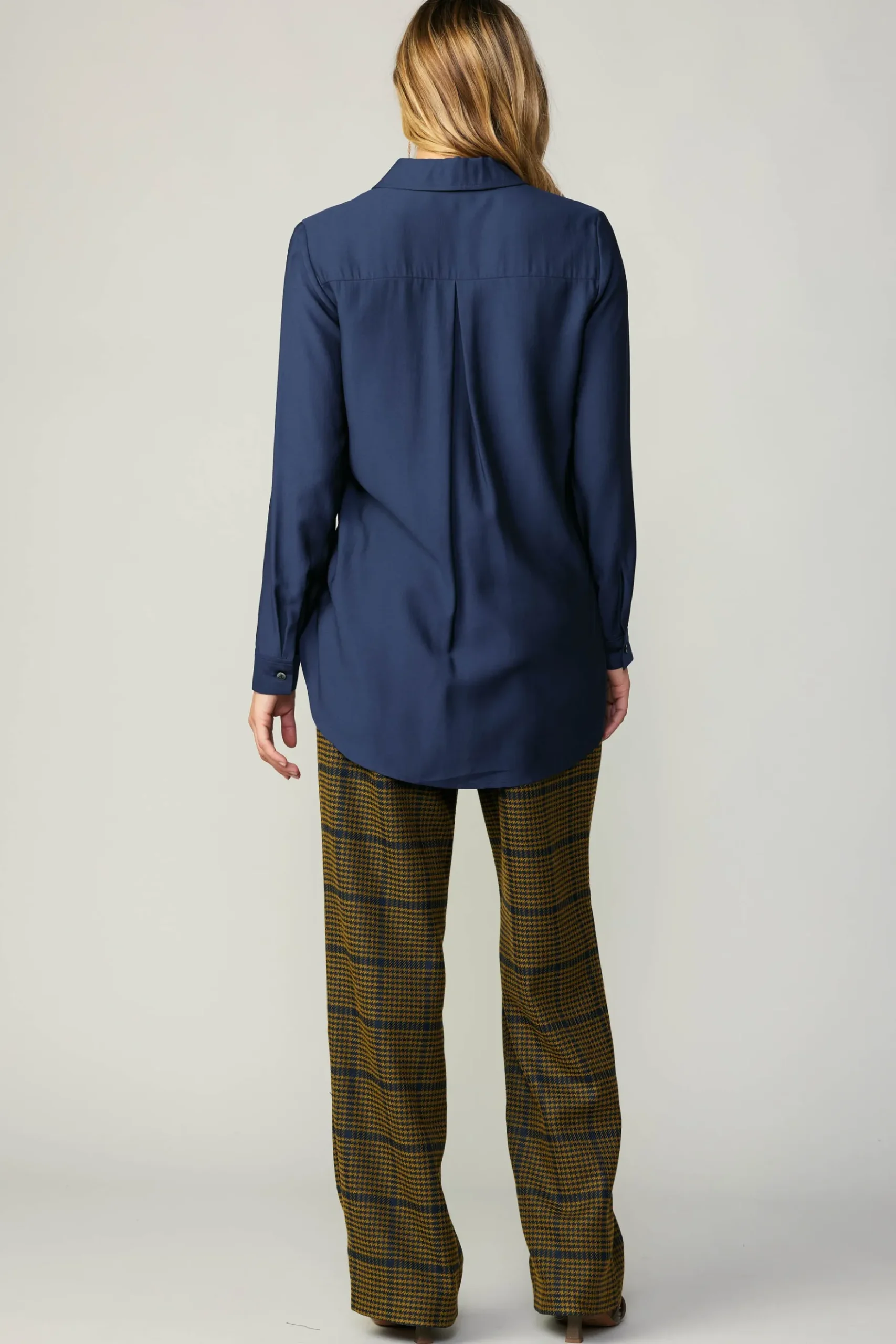 Current Air Collared Button Down Shirt NAVY Best