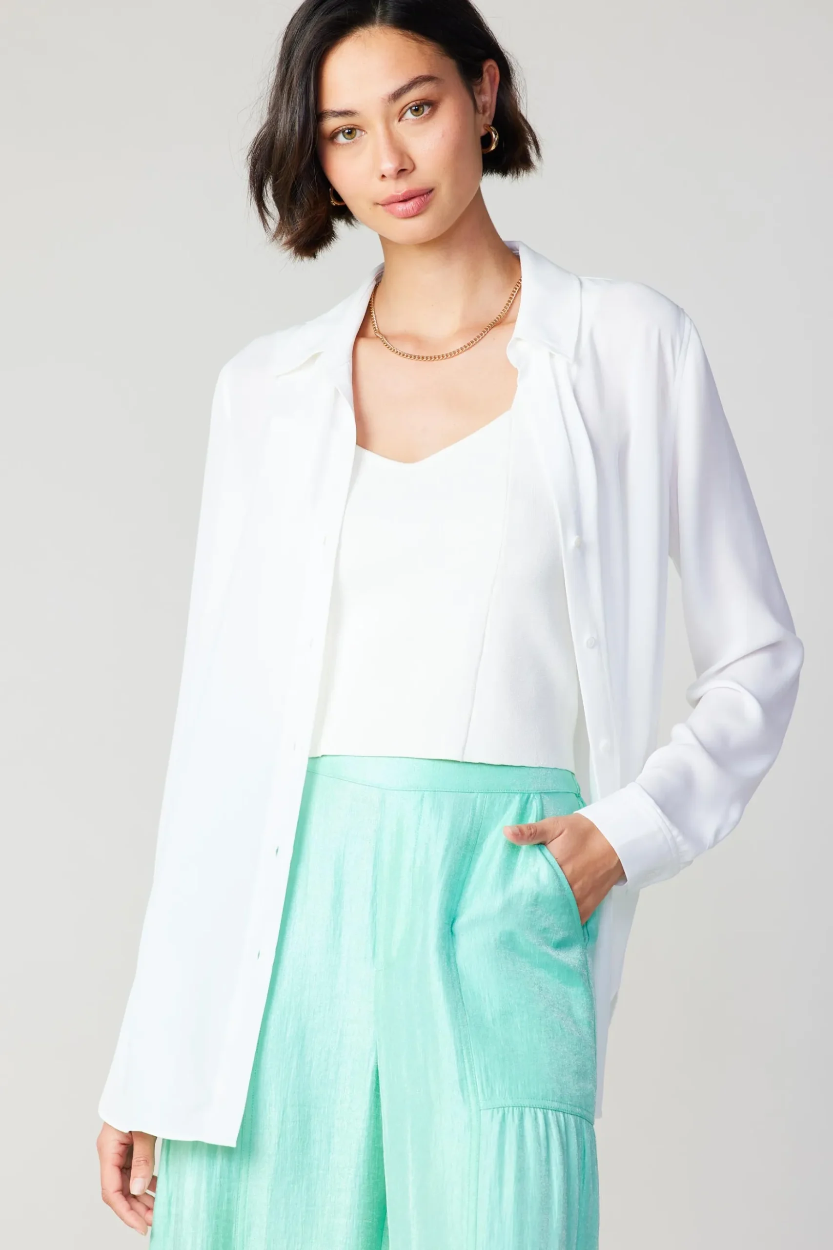 Current Air Collared Buttondown Shirt WHITE Best