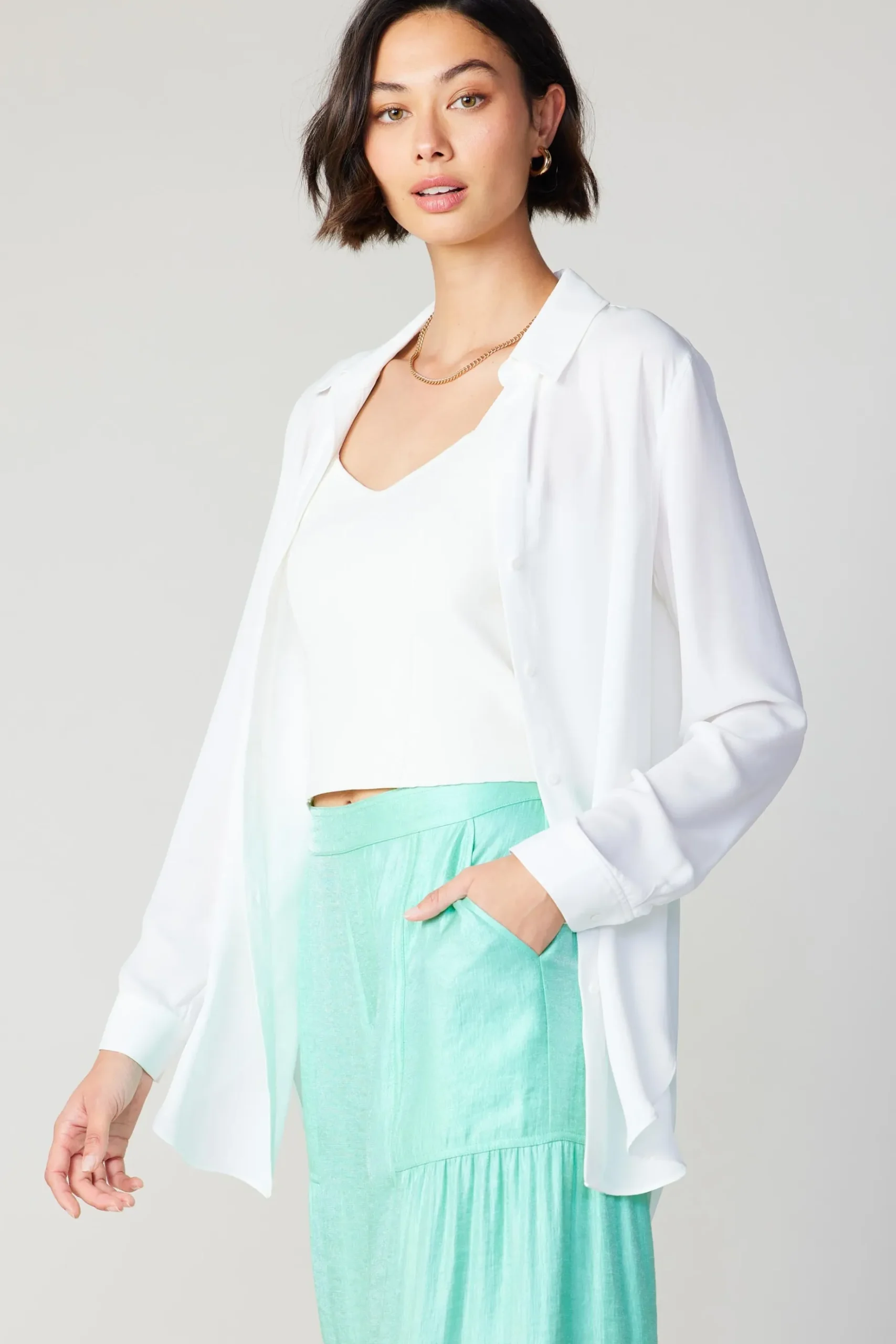 Current Air Collared Buttondown Shirt WHITE Best