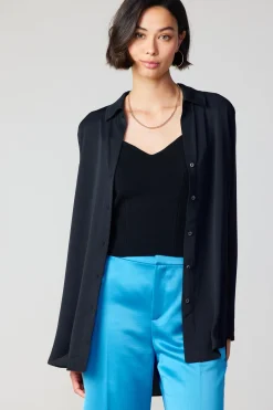 Current Air Collared Buttondown Shirt BLACK Sale