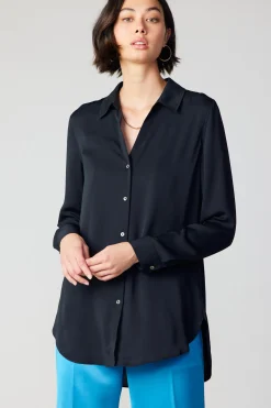 Current Air Collared Buttondown Shirt BLACK Sale