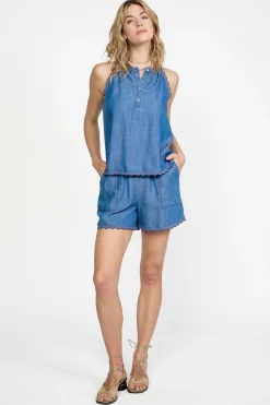 Current Air Contrast Trim Tank CHAMBRAY Hot