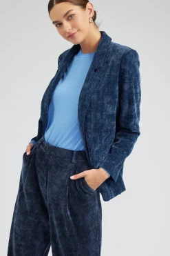 Current Air Corduroy Blazer DARKBLUE Best