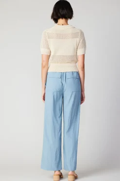 Current Air Cropped Knit Top NATURAL Best