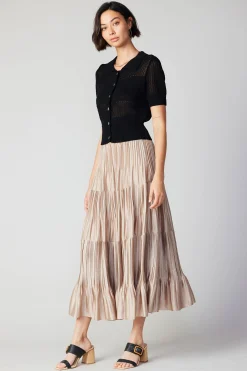 Current Air Cropped Knit Top BLACK Best