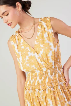 Current Air Daisy Jacquard Maxi Dress MARMALADE Clearance