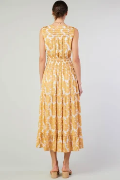 Current Air Daisy Jacquard Maxi Dress MARMALADE Clearance