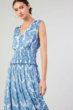 Current Air Daisy Jacquard Maxi Dress DENIMBLUE Fashion