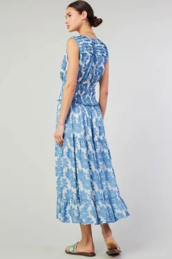 Current Air Daisy Jacquard Maxi Dress DENIMBLUE Fashion