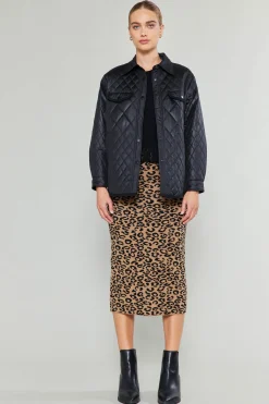 Current Air Diamond Quilted Jacket BLACK Clearance