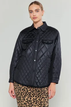 Current Air Diamond Quilted Jacket BLACK Clearance